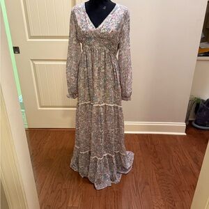 coco + jamieson Floral Long Sleeve Maxi Dress
